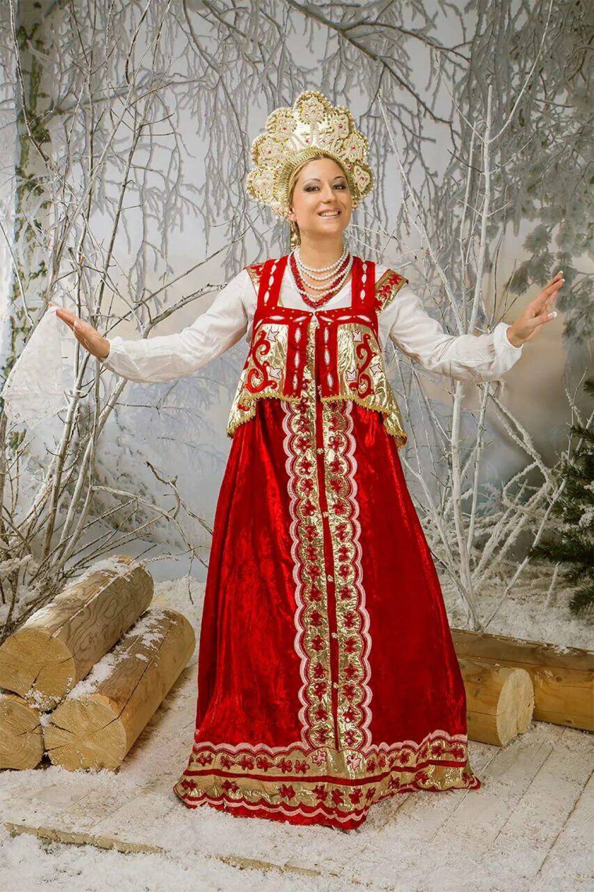 Girls in Slavic costumes in Rajshahi