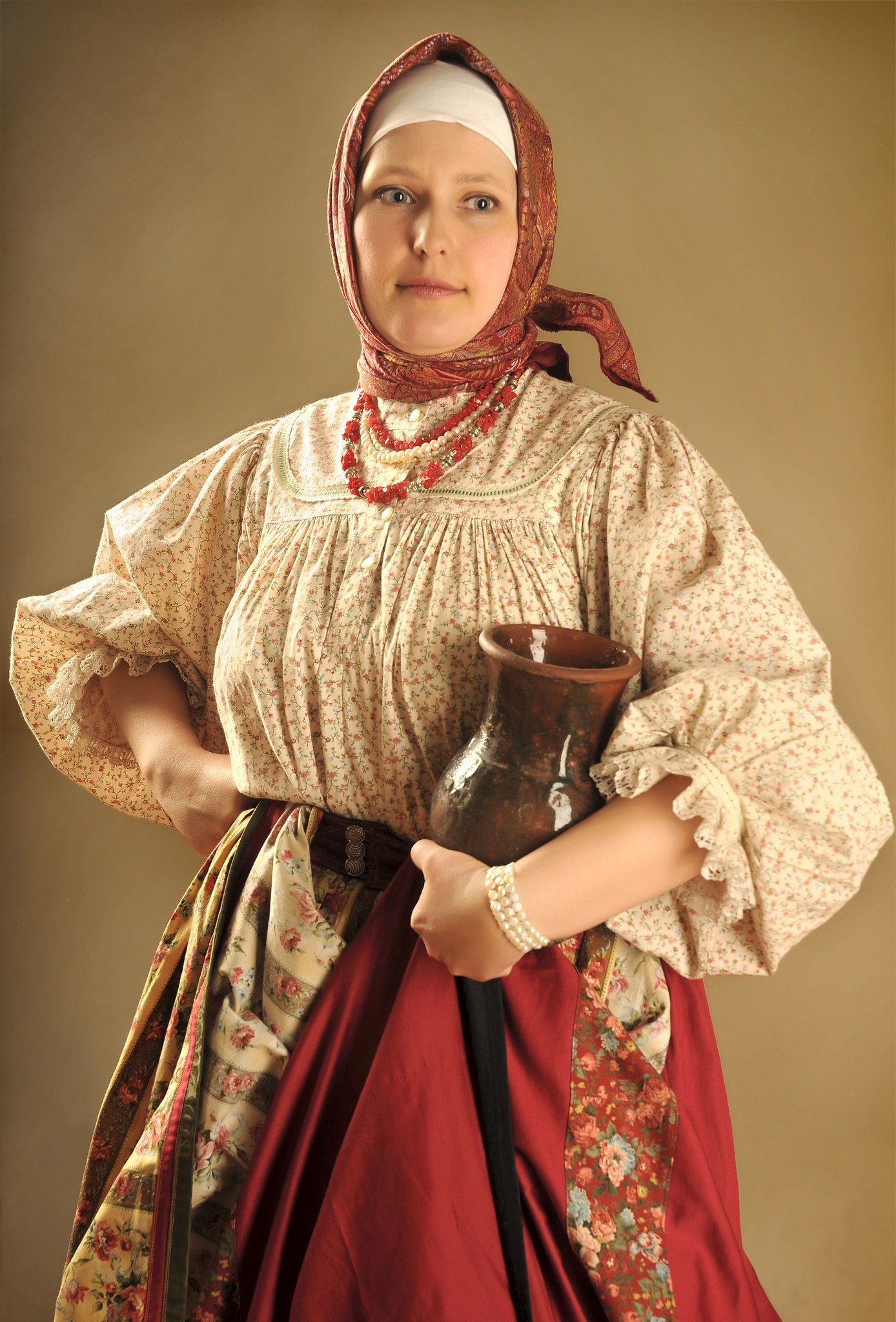 Girls in Slavic costumes in Rajshahi